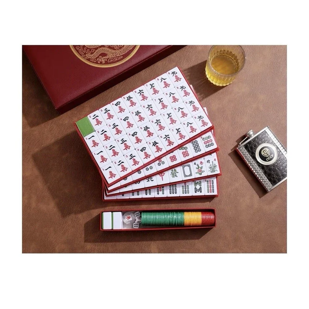 Chinese Mahjong Set X-Large 146 Numbered Melamine 1.5